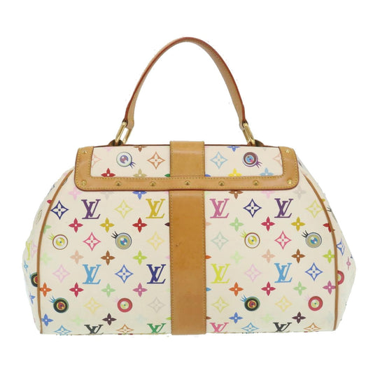 LOUIS VUITTON Monogram Multicolor Sac Retro GM Hand Bag White M92053 Auth hs958A