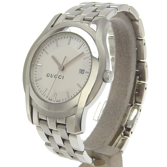 GUCCI Watches Quartz 5500XL Stainless Steel Silver Silver dial mens Used
