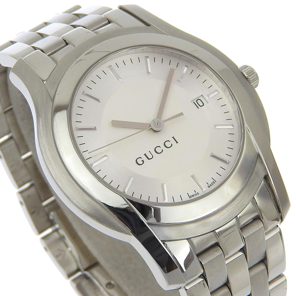 GUCCI Watches Quartz 5500XL Stainless Steel Silver Silver dial mens Used