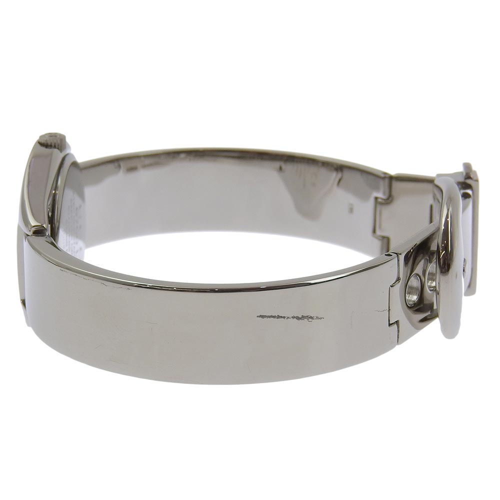 GUCCI Watches Quartz 6700L Stainless Steel Silver black dial Women Used