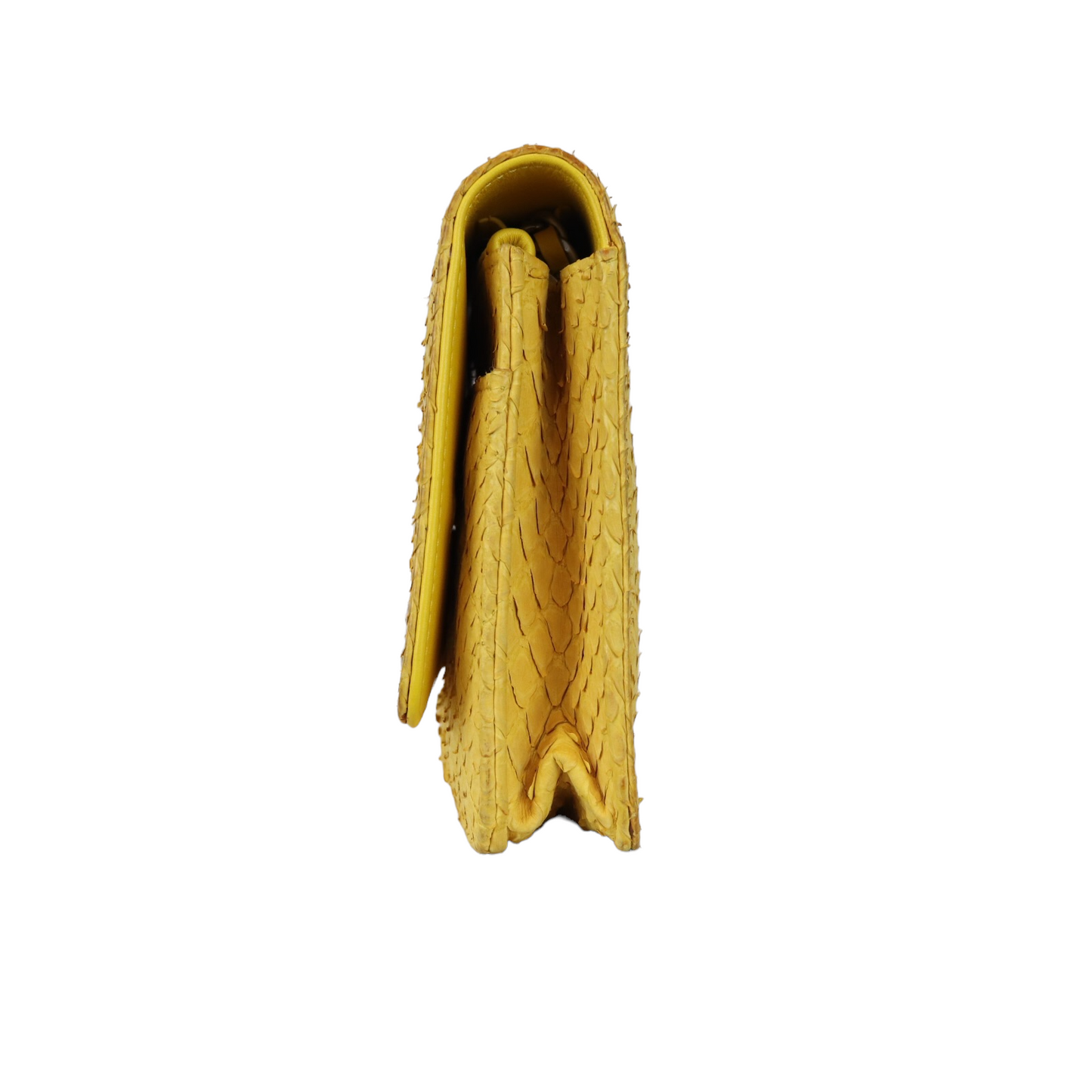 Python Leather Boy Wallet on Chain WOC Yellow SHW