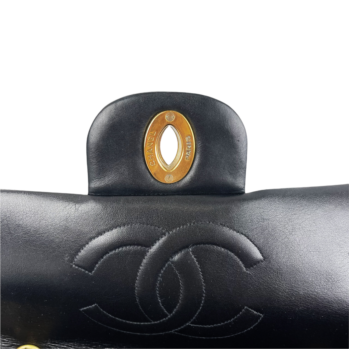 Jumbo XL Flap Lambskin Leather Black GHW