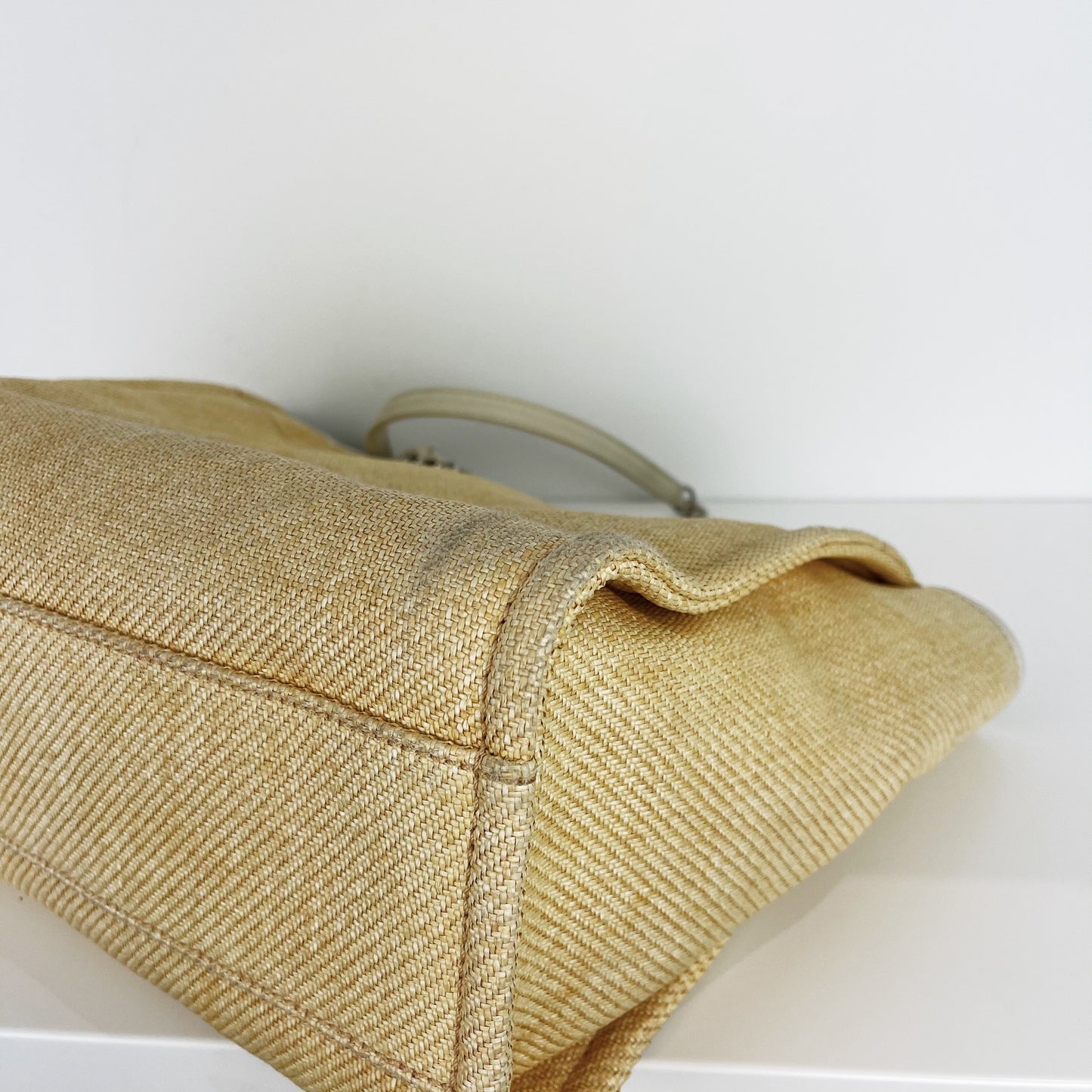 Deauville Medium Canvas Tote Yellow SHW