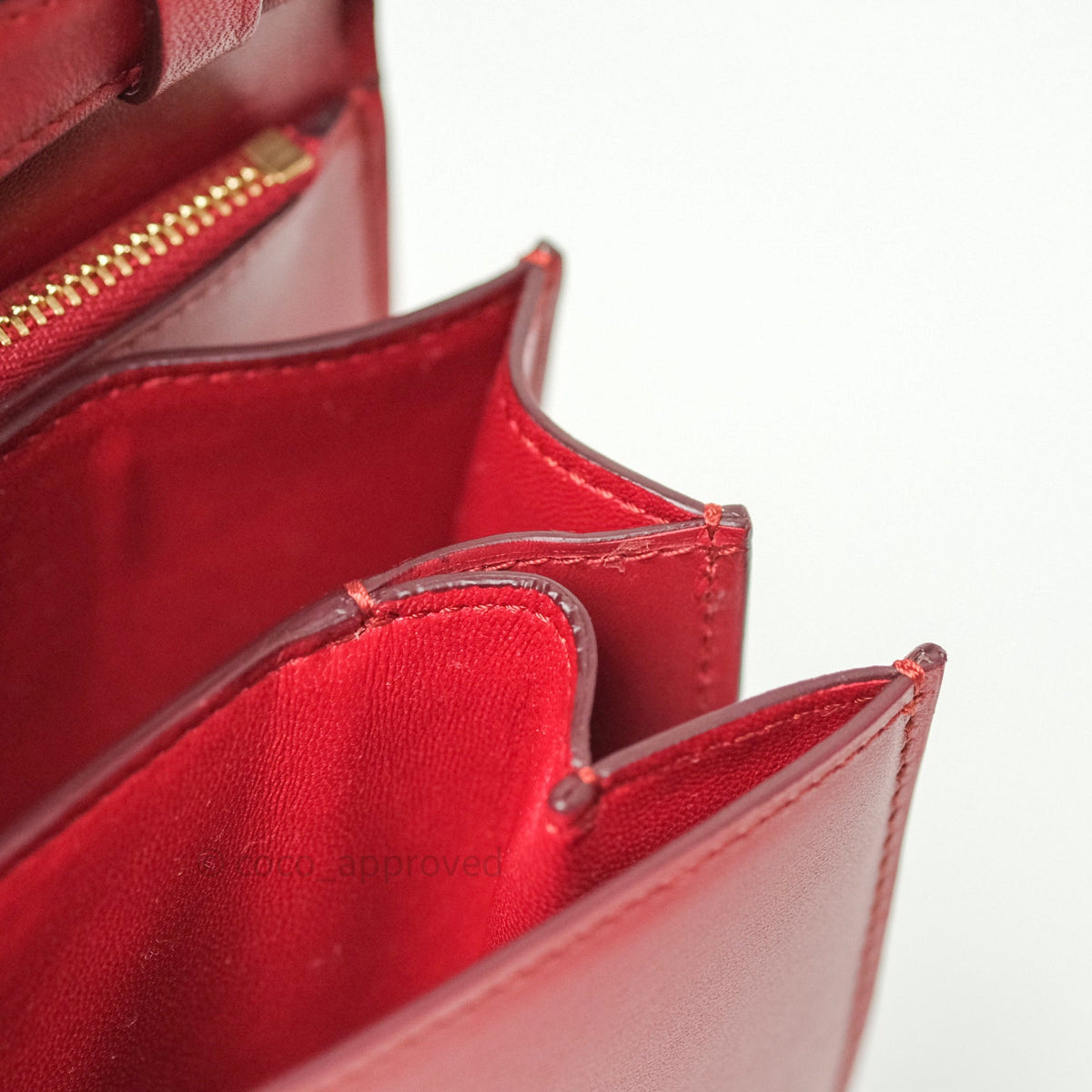 Celine Box Calfskin Medium Classic Box Flap Red