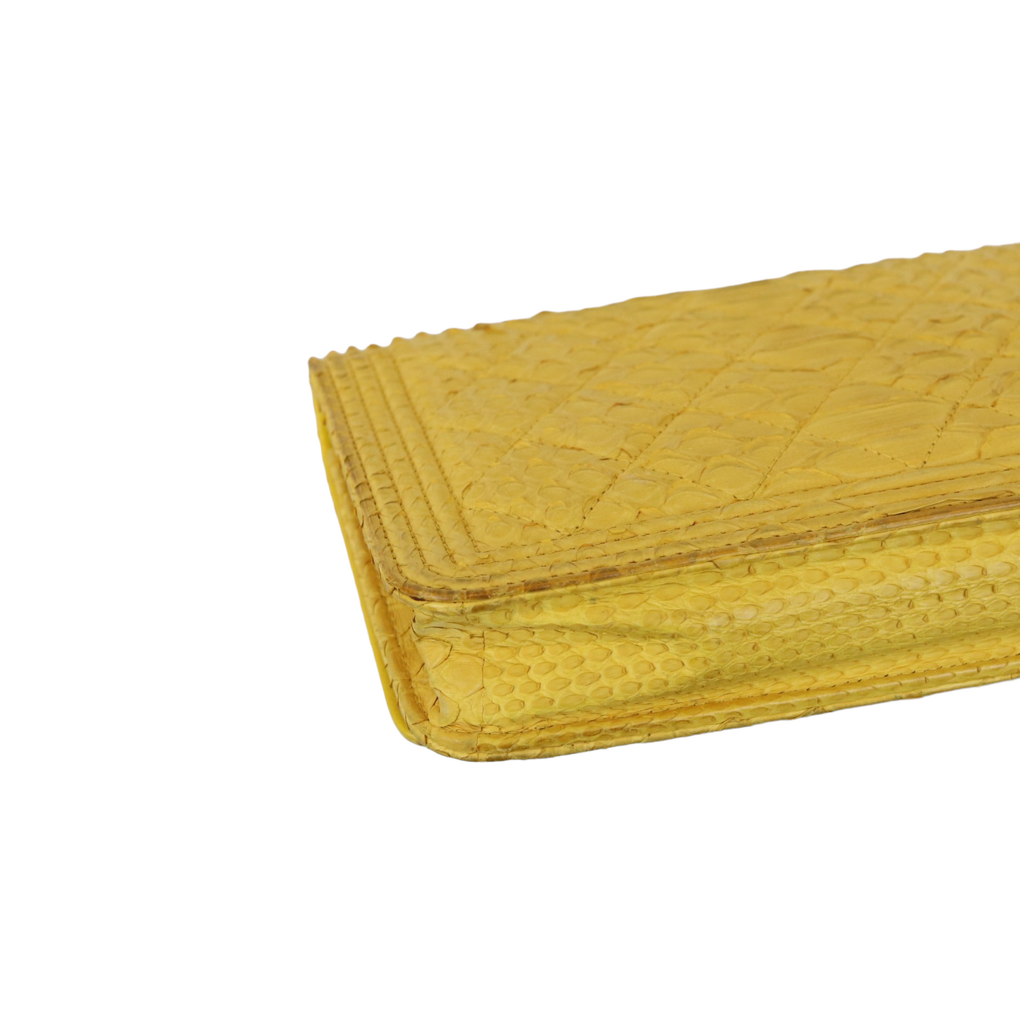 Python Leather Boy Wallet on Chain WOC Yellow SHW