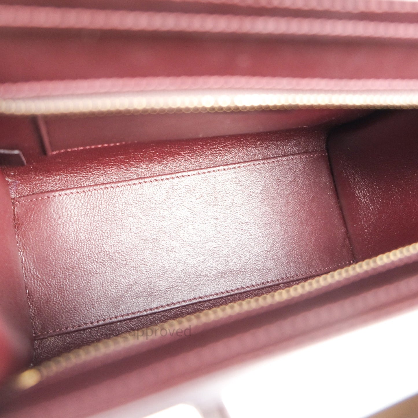 Celine Tri Color Dark Red/Pink/Brown Nano Luggage Tote