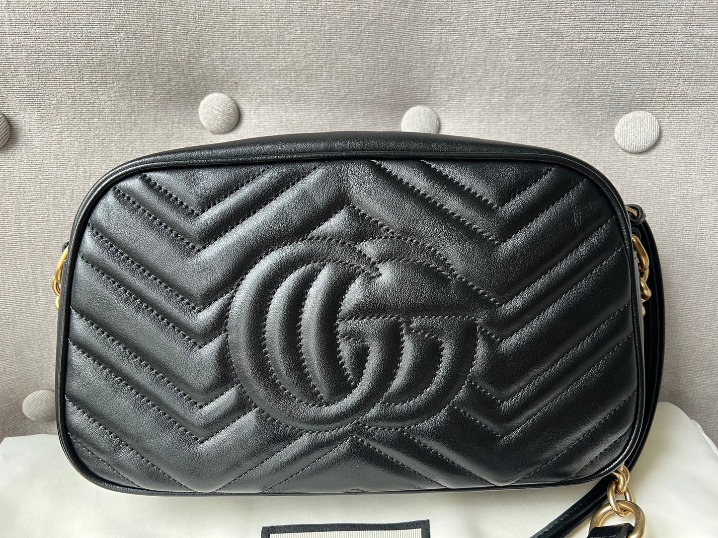 Gucci GG Black Marmont Small Shoulder Bag