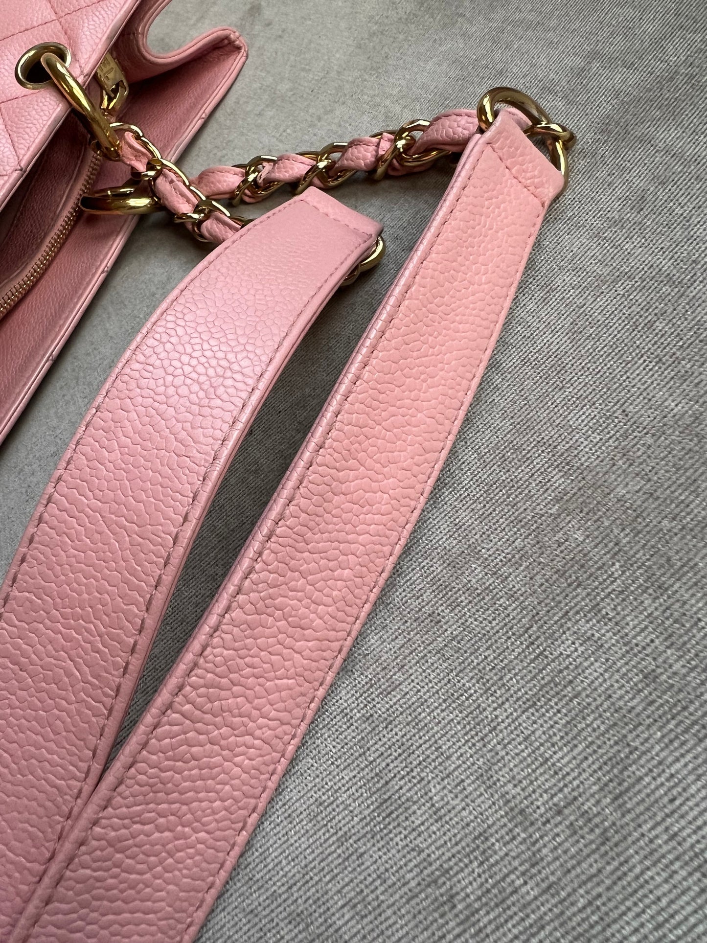 Chanel Pink Caviar Grand Shopper Tote