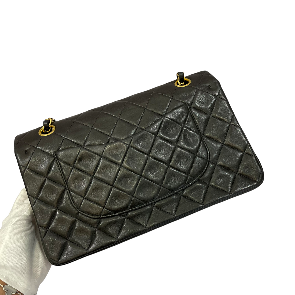 Vintage Classic Flap Medium Lambskin Black GHW