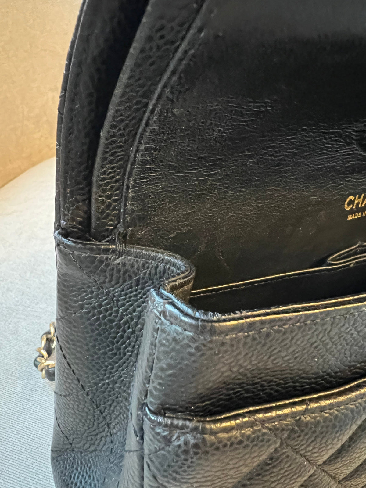 Chanel Medium Classic Flap in Black Caviar