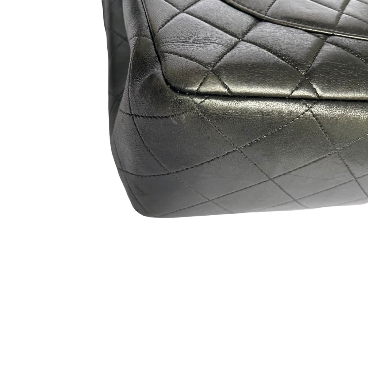 Vintage Jumbo XL Lambskin Black GHW