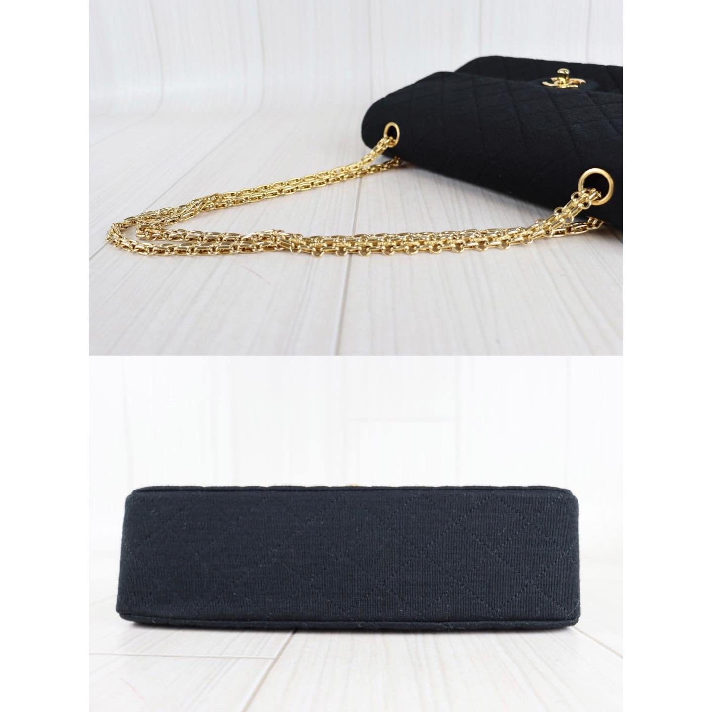 Rank A ｜CHANEL Matelasse 25 Cotton Chain Shoulder ｜080304