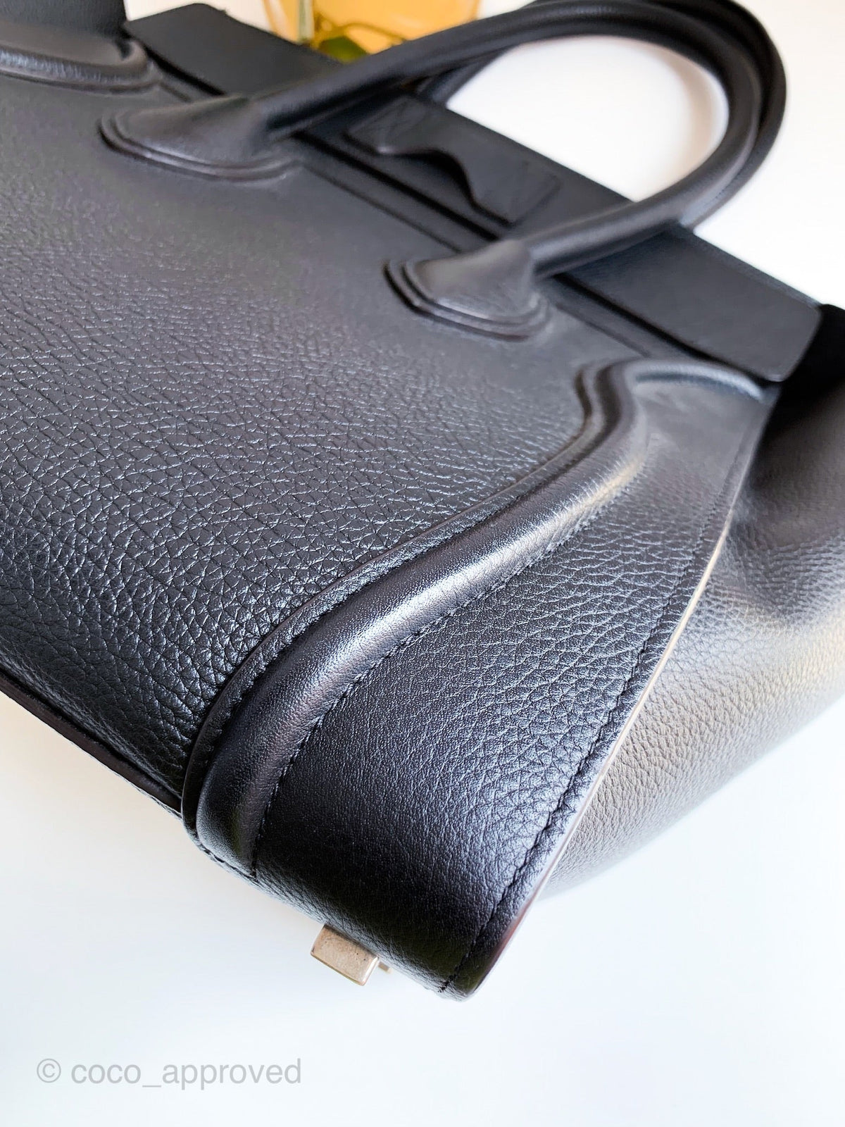 Celine Grained Calfskin Mini Luggage Black