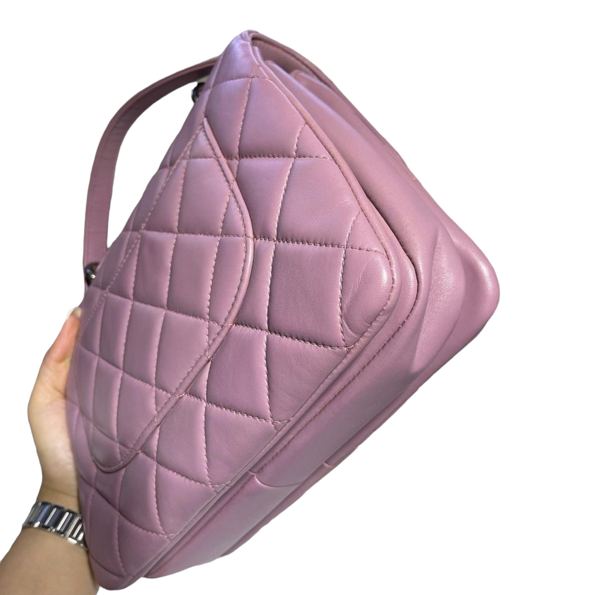 Small Trendy CC Flap Lambskin Light Purple RHW