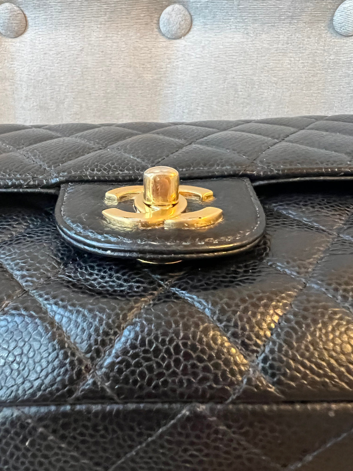 Chanel Medium Classic Flap in Black Caviar
