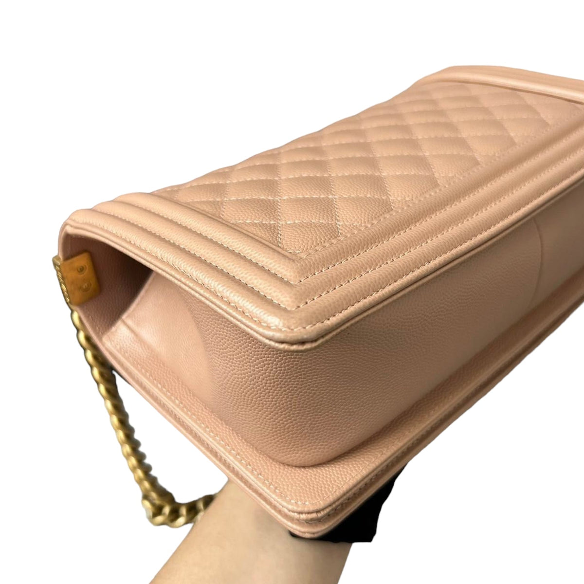 Caviar Boy Old Medium Beige GHW
