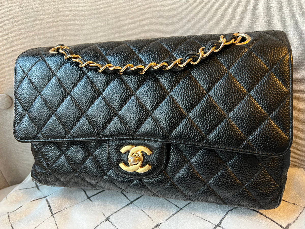 Chanel Medium Classic Flap in Black Caviar