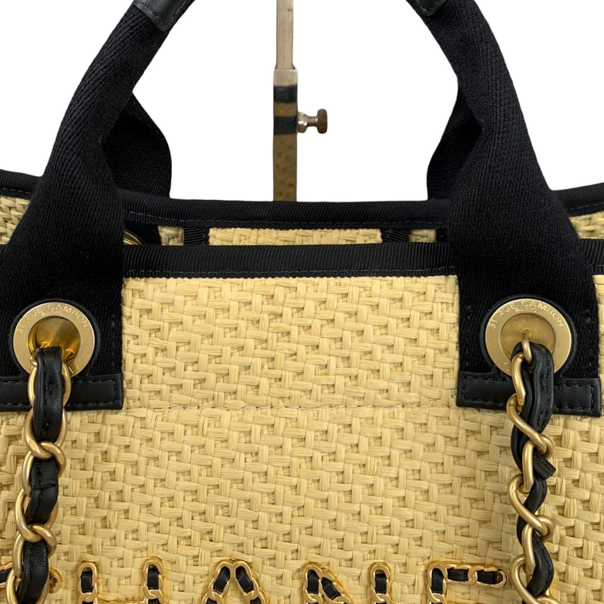 Deauville Large Straw Beige GHW