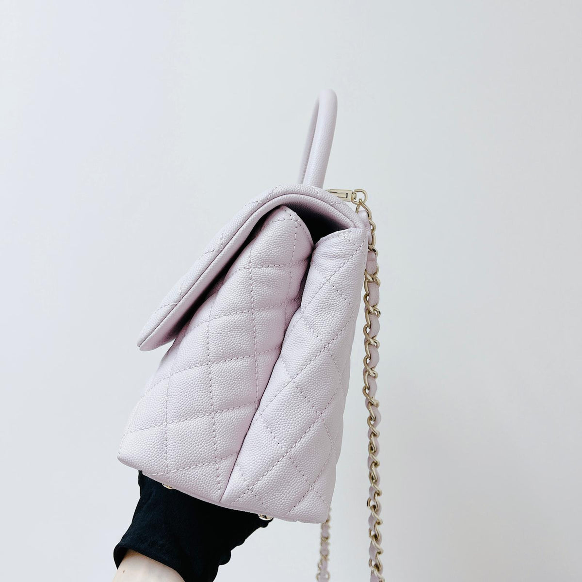 Medium Coco Handle Flap Lilac GHW