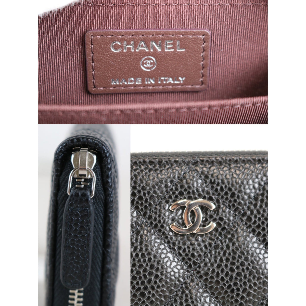 Rank A ｜Chanel Caviar Skin Matrasse Round Zipper Coin Case｜060409