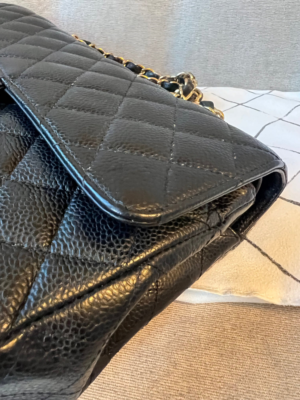 Chanel Medium Classic Flap in Black Caviar