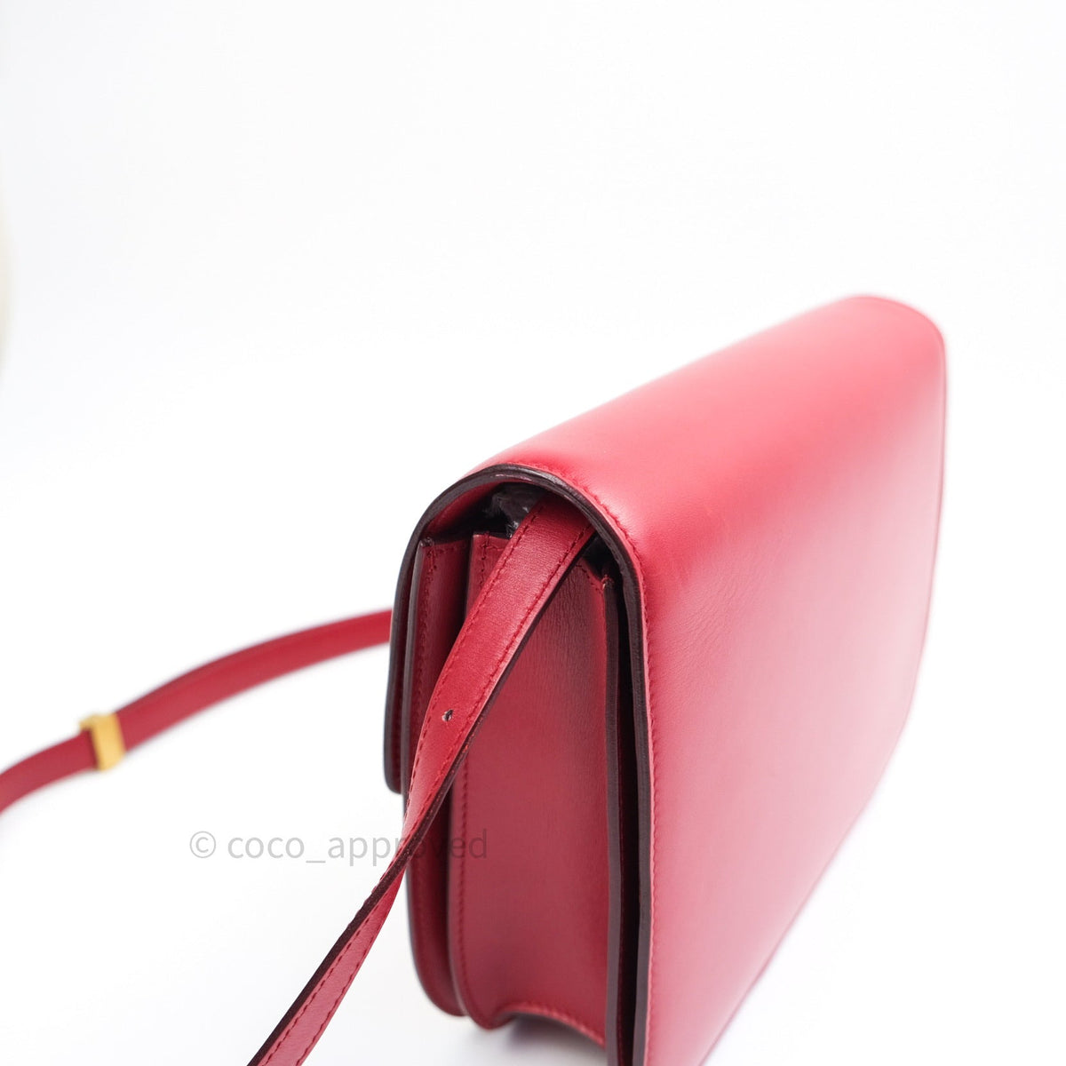 Celine Box Calfskin Medium Classic Box Flap Red