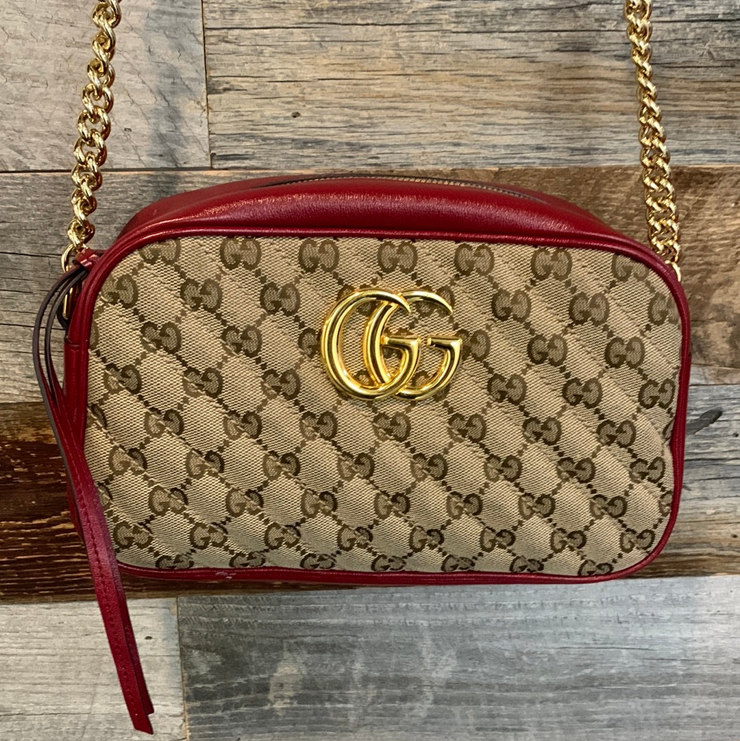 Gucci Marmont Canvas Crossbody