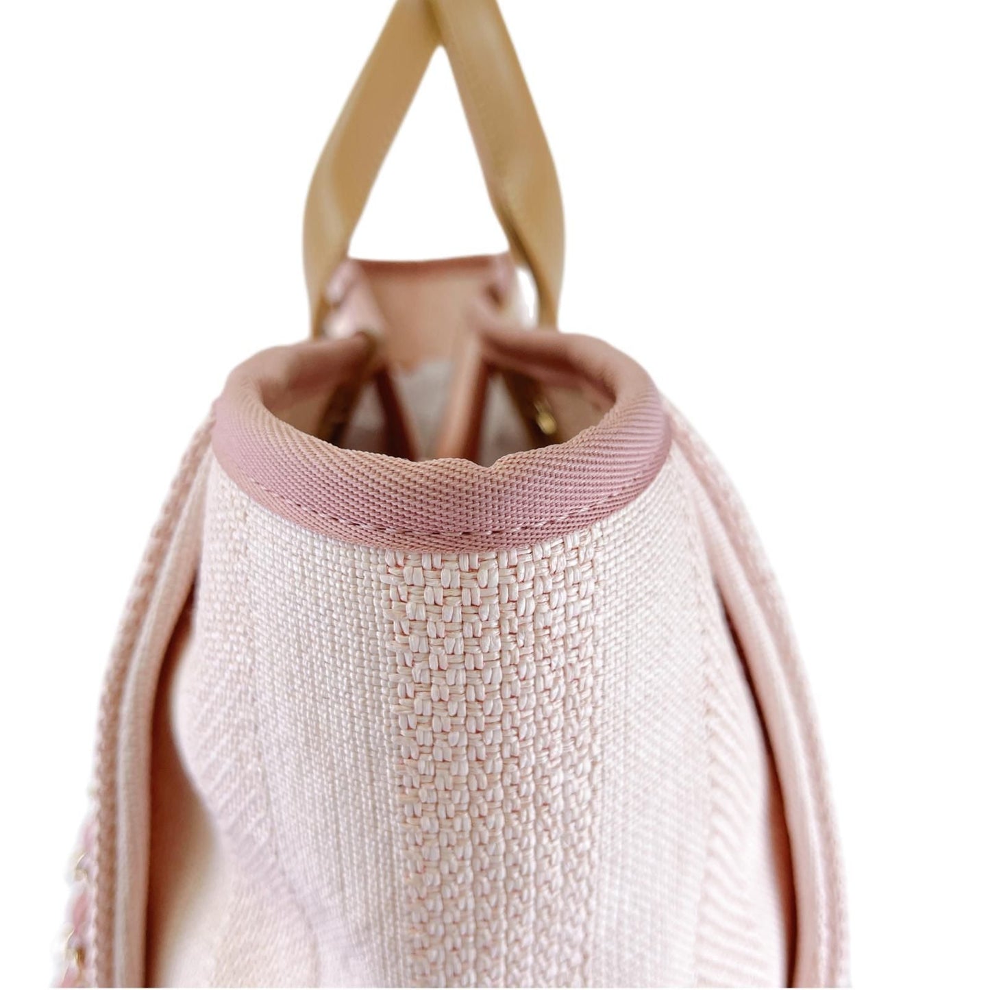 Medium Deauville Tote Mixed Fibers Pink SHW
