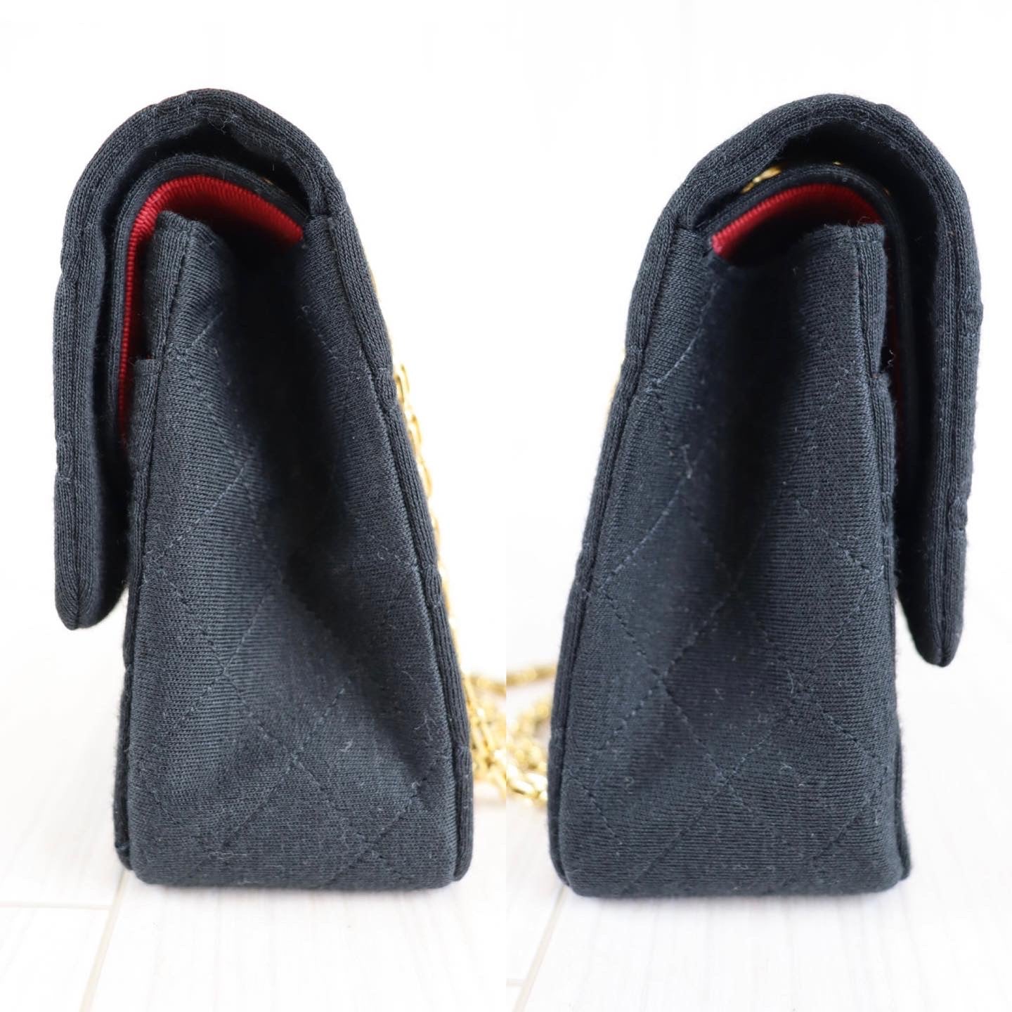 Rank A ｜CHANEL Matelasse 25 Cotton Chain Shoulder ｜080304