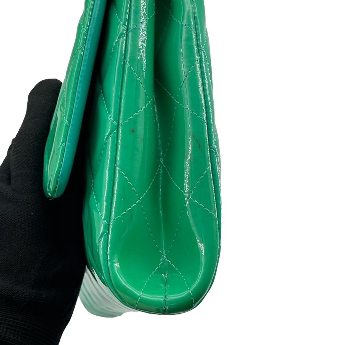 Timeless Clutch Patent Green SHW