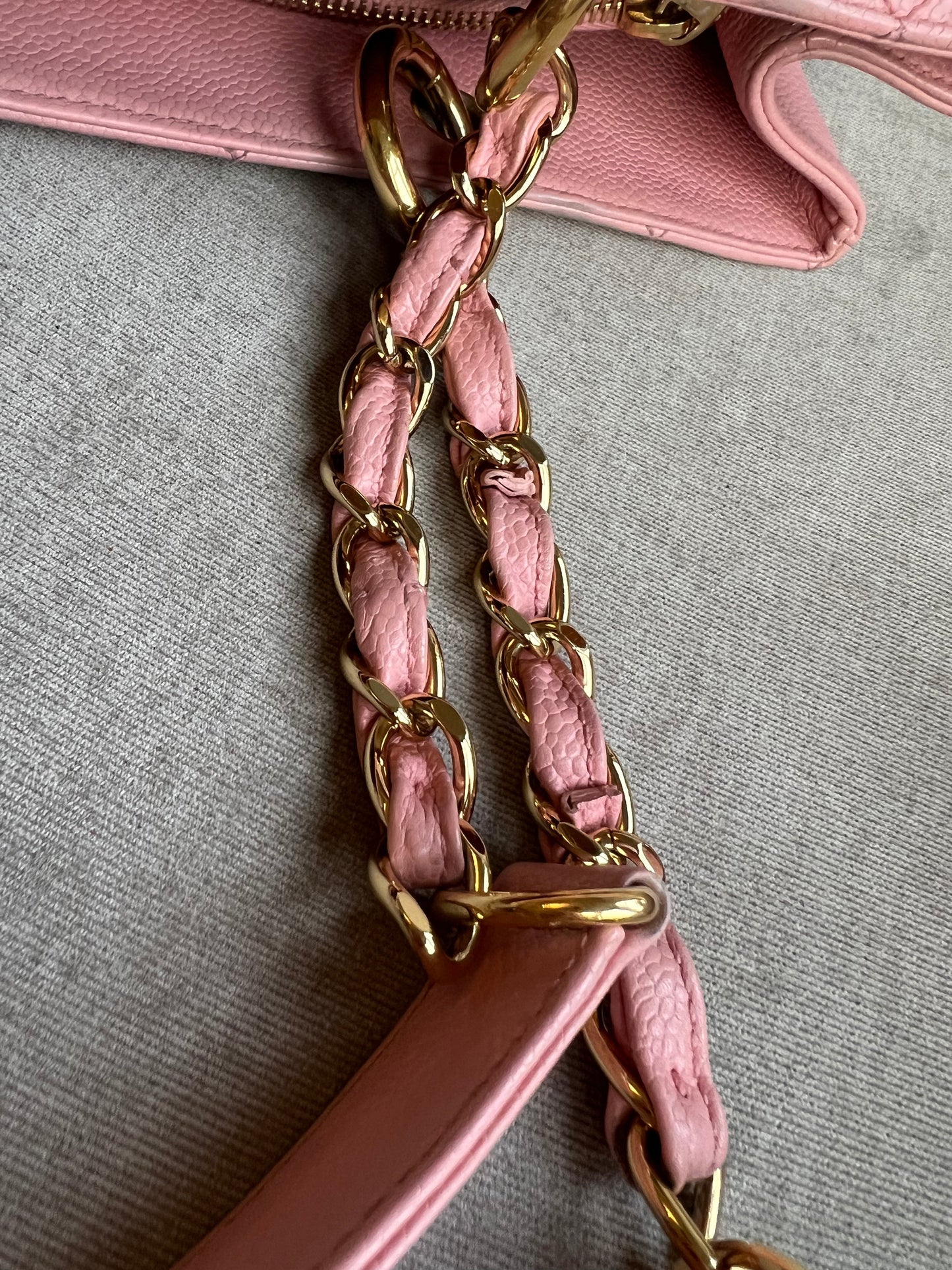 Chanel Pink Caviar Grand Shopper Tote