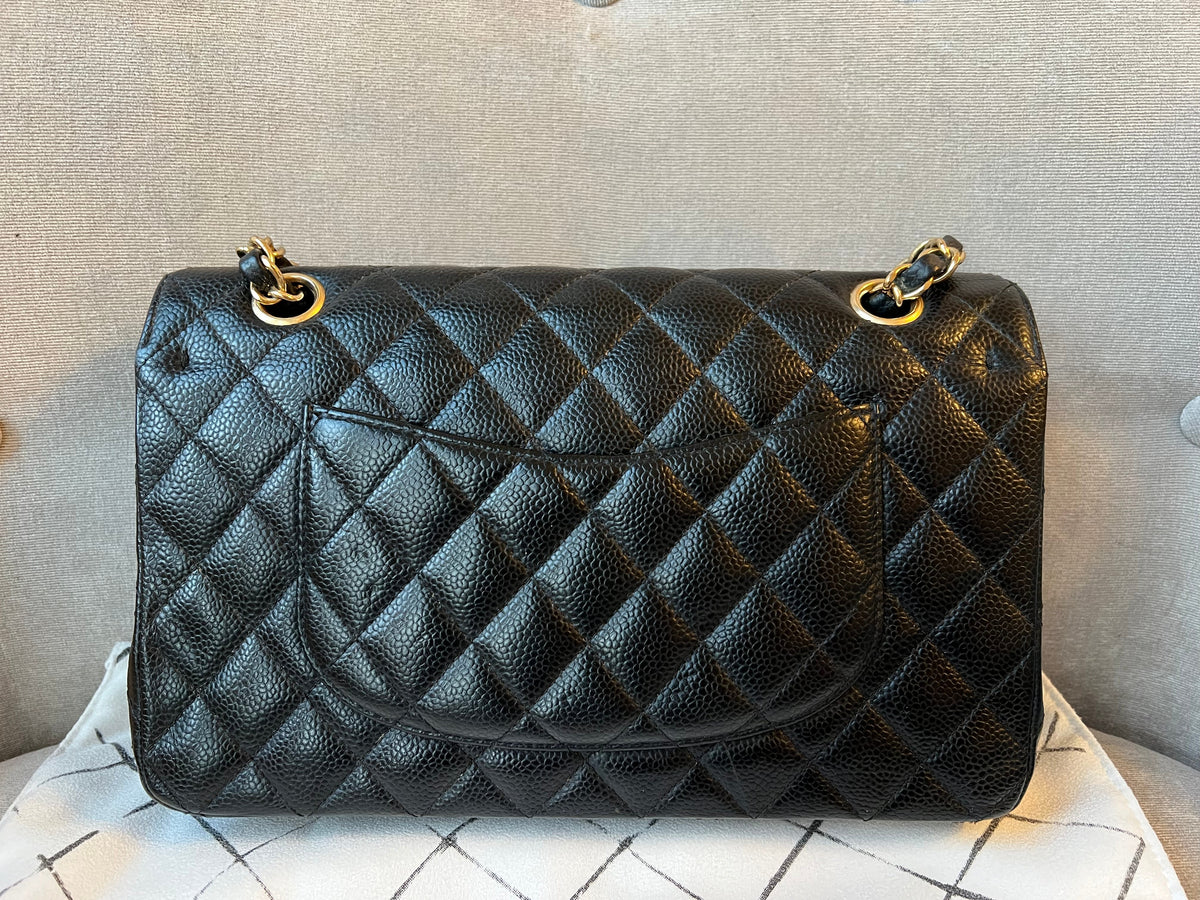 Chanel Medium Classic Flap in Black Caviar