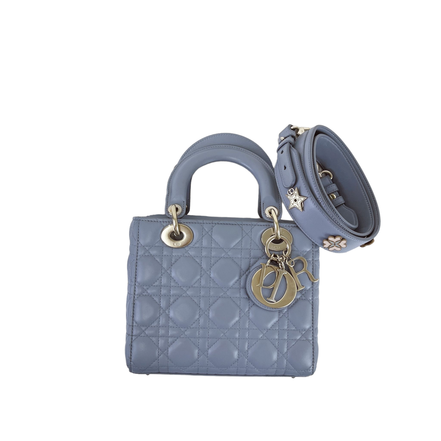 My Lady Dior Lambskin Small Blue GHW