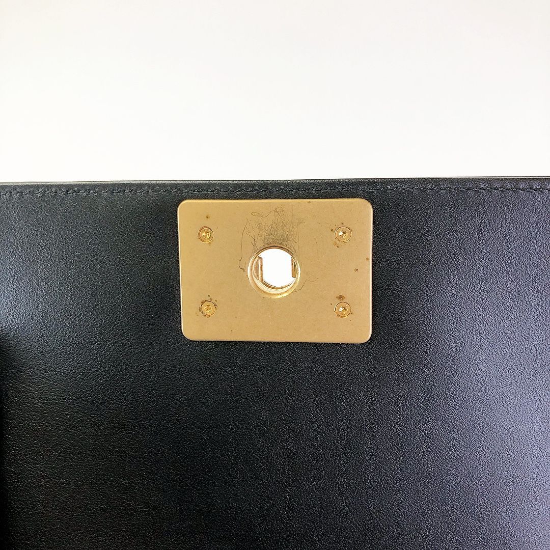 Small Boy Bag Caviar Calfskin Black GHW
