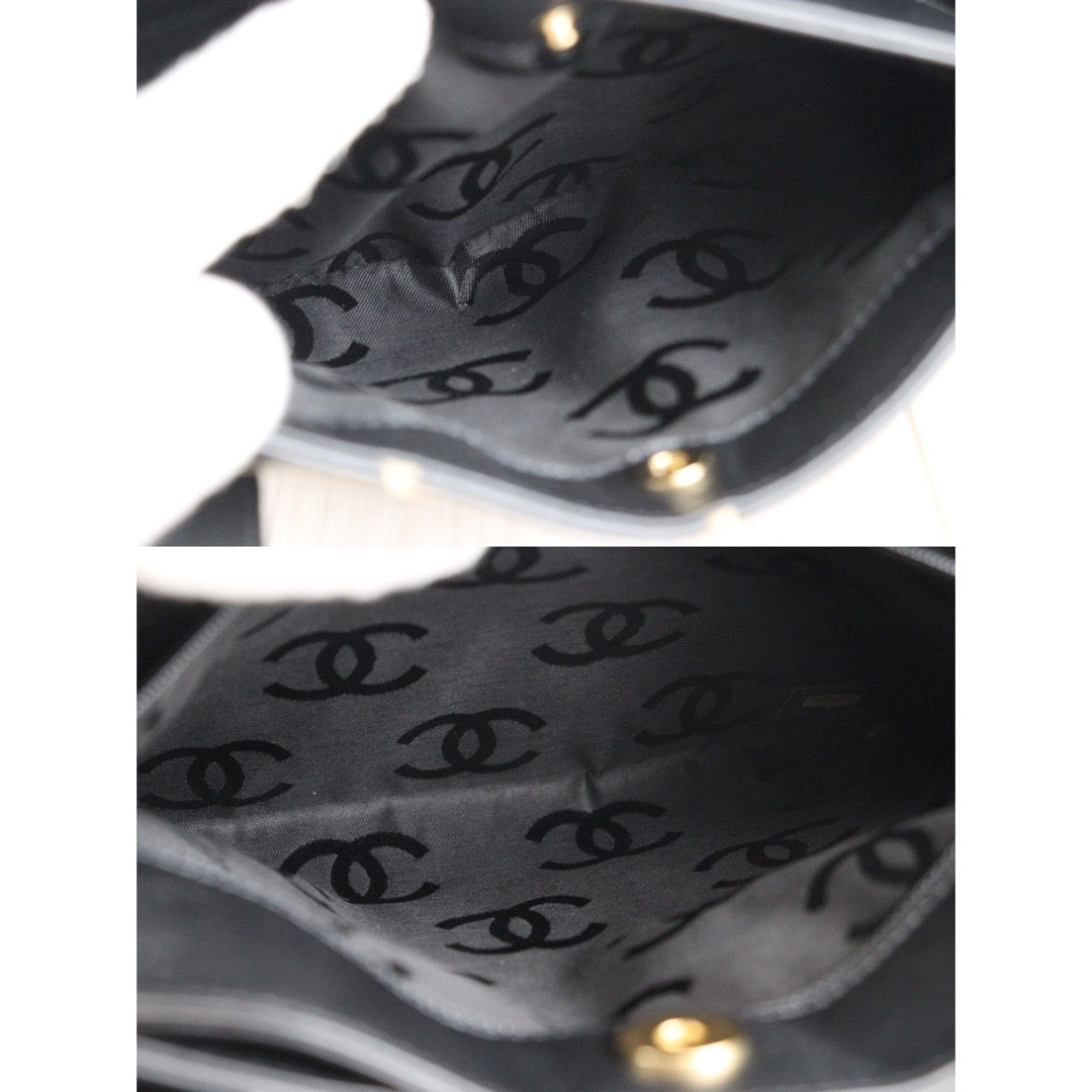 Rank A ｜Chanel Lamb Skin Wild Stitching Coco Mark Handbag ｜V23070708