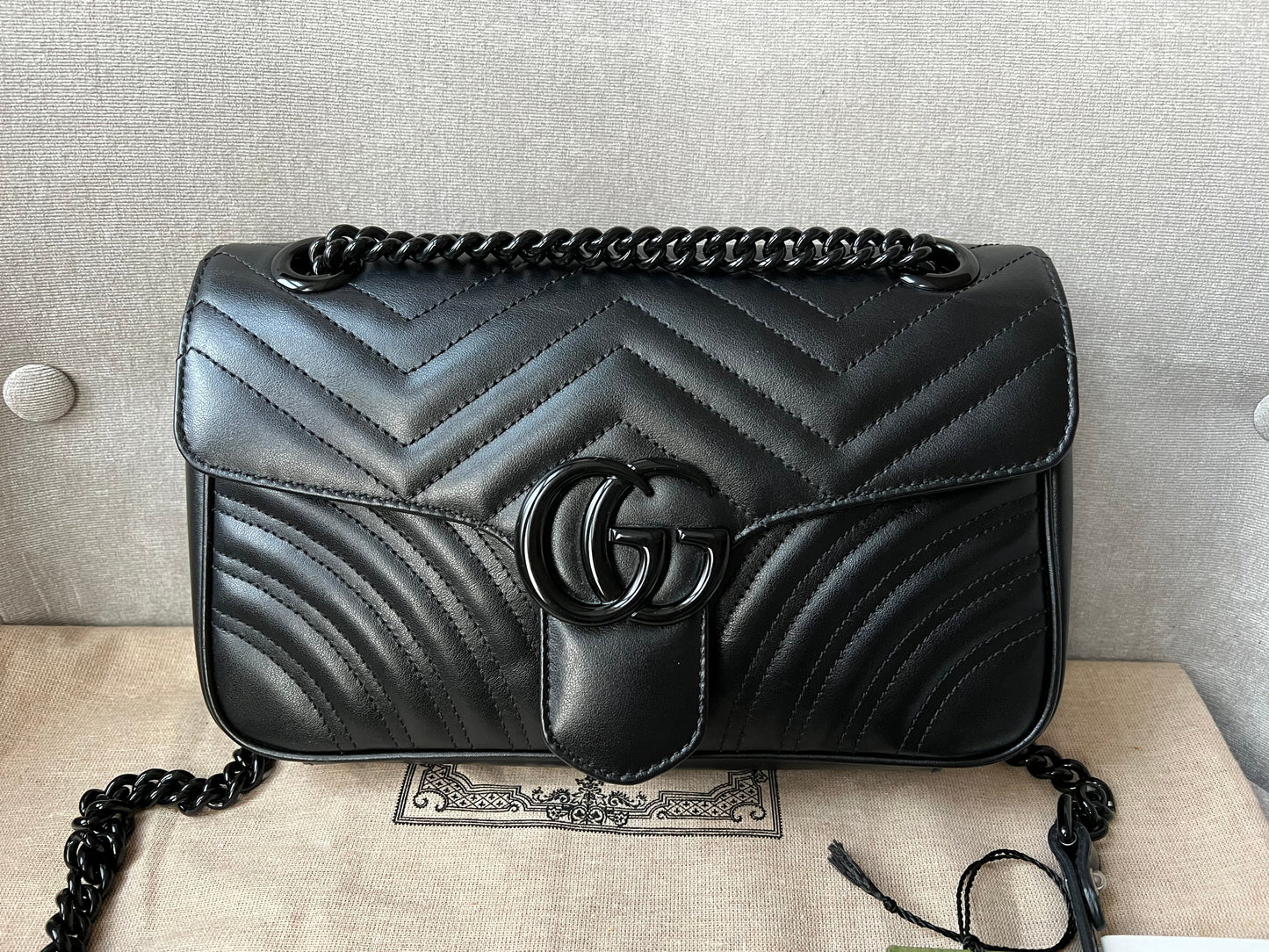 Gucci GG Black Marmont Small Shoulder Bag (RRP £1800)