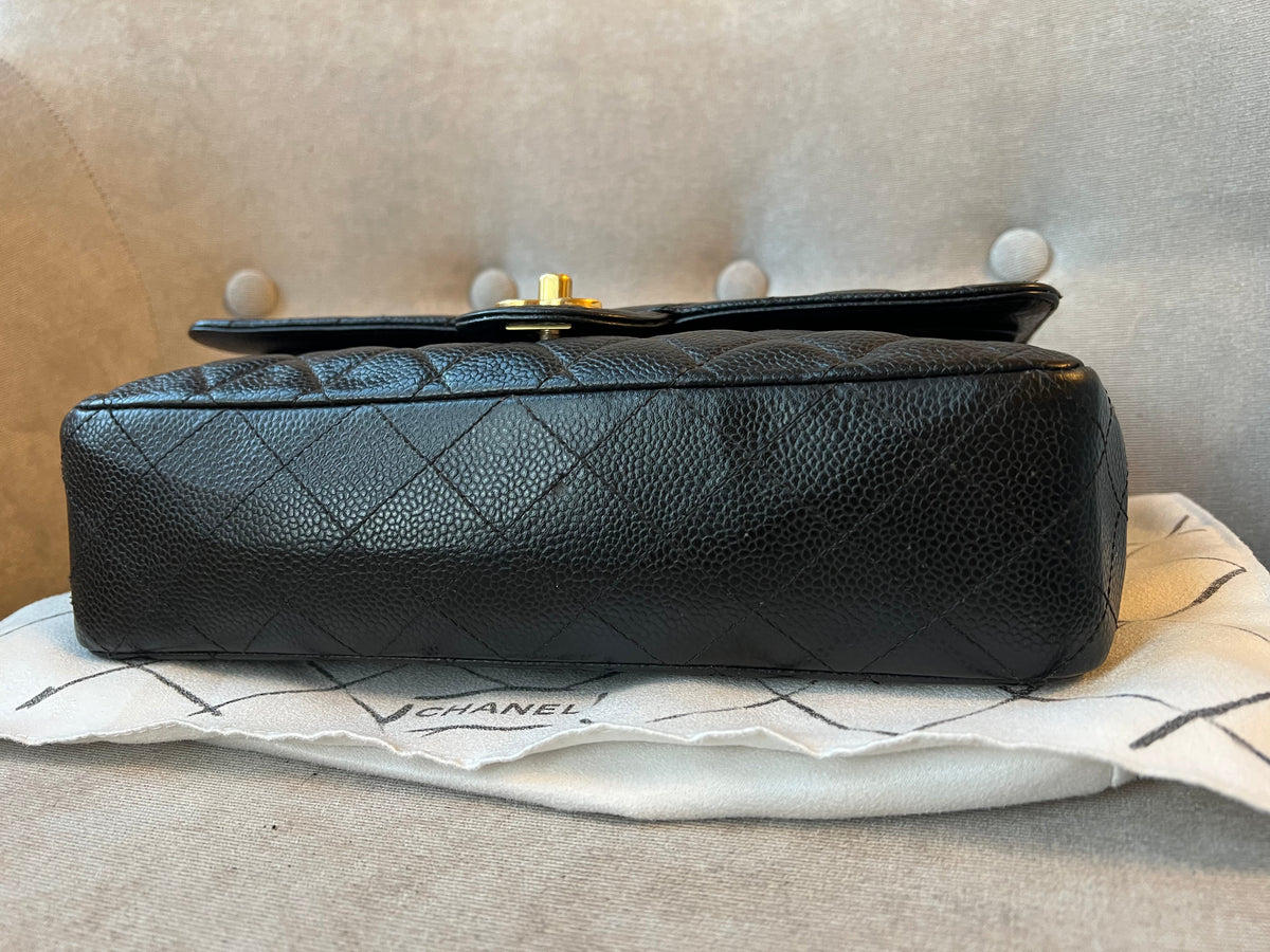 Chanel Medium Classic Flap in Black Caviar