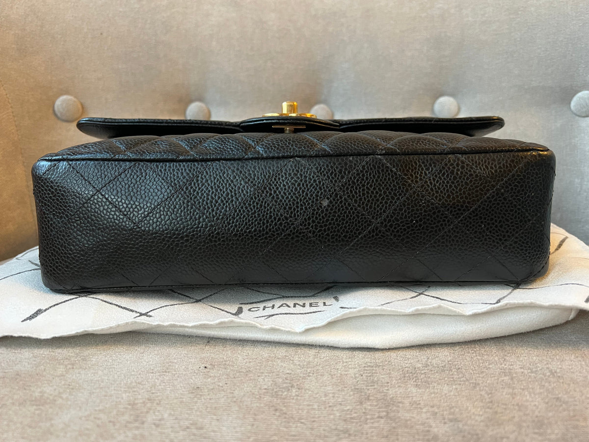 Chanel Medium Classic Flap in Black Caviar