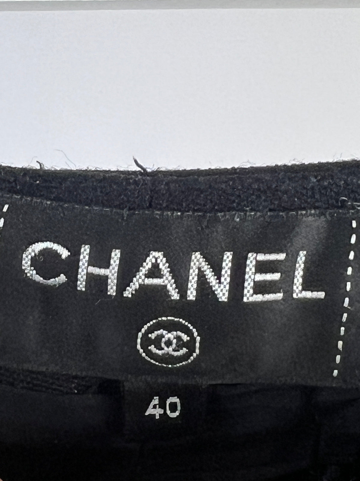 Chanel Navy Pleated Button Down Wool Trouser FR 40 (UK 12)