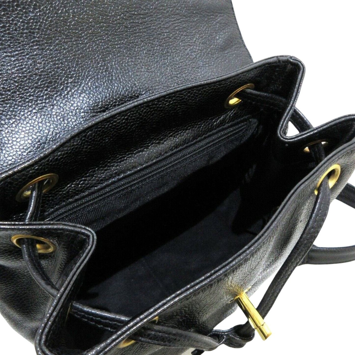 Vintage CC Backpack Caviar Black GHW