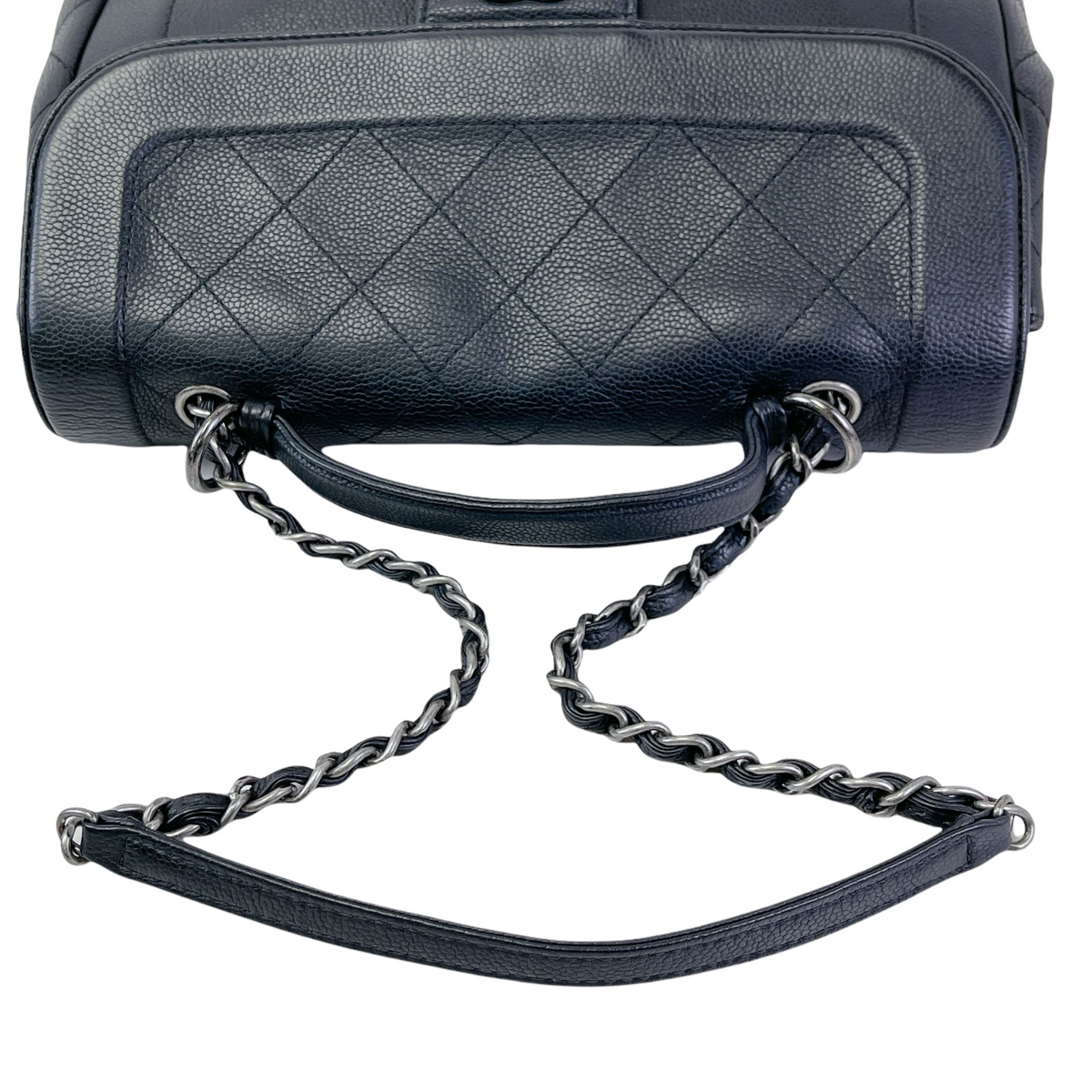 Top Handle Caviar Black RHW