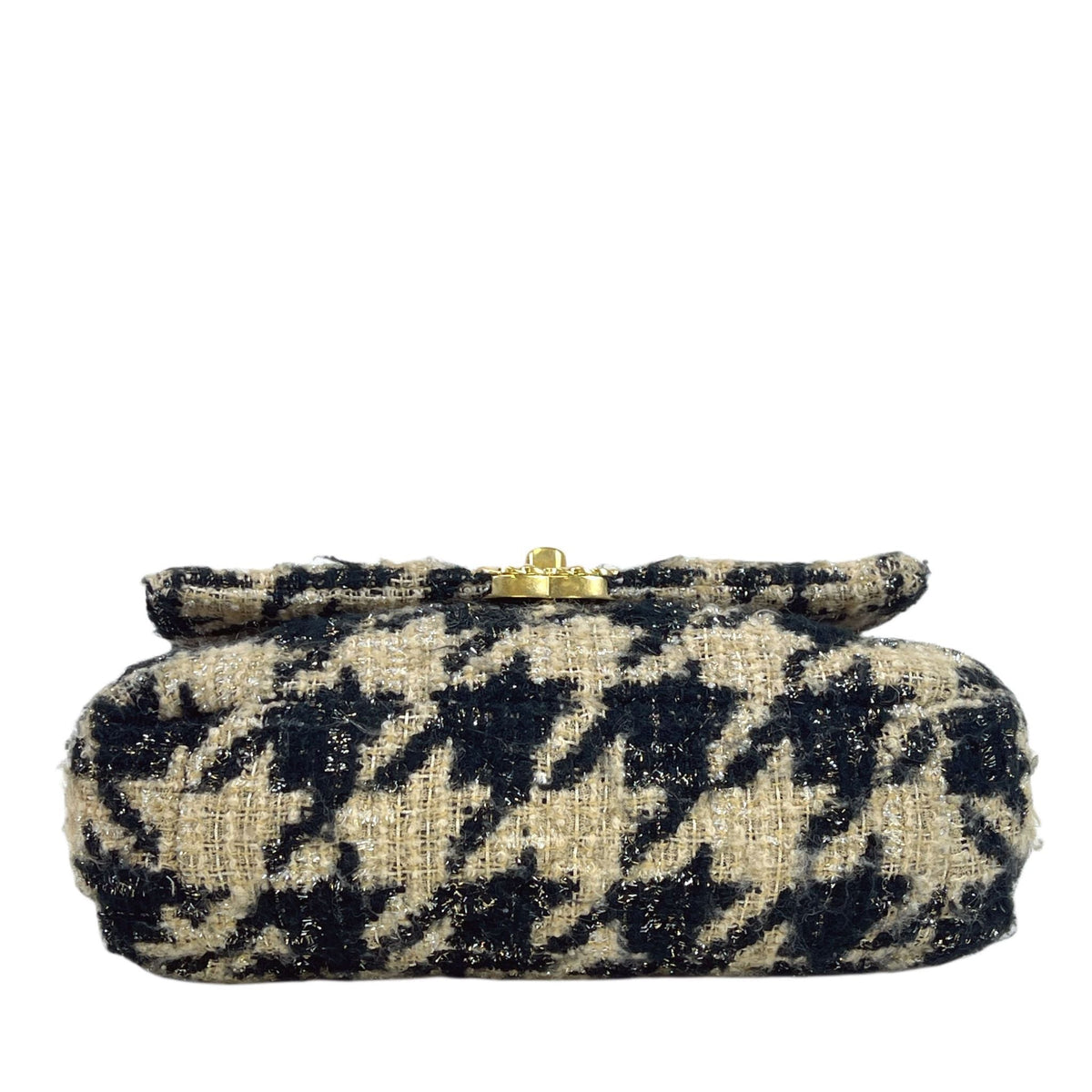 Small 19 Tweed Houndstooth Black Beige MHW