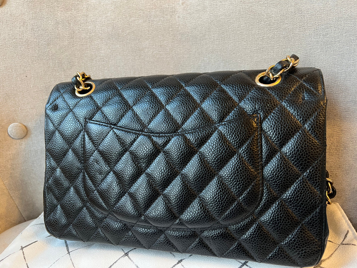 Chanel Medium Classic Flap in Black Caviar