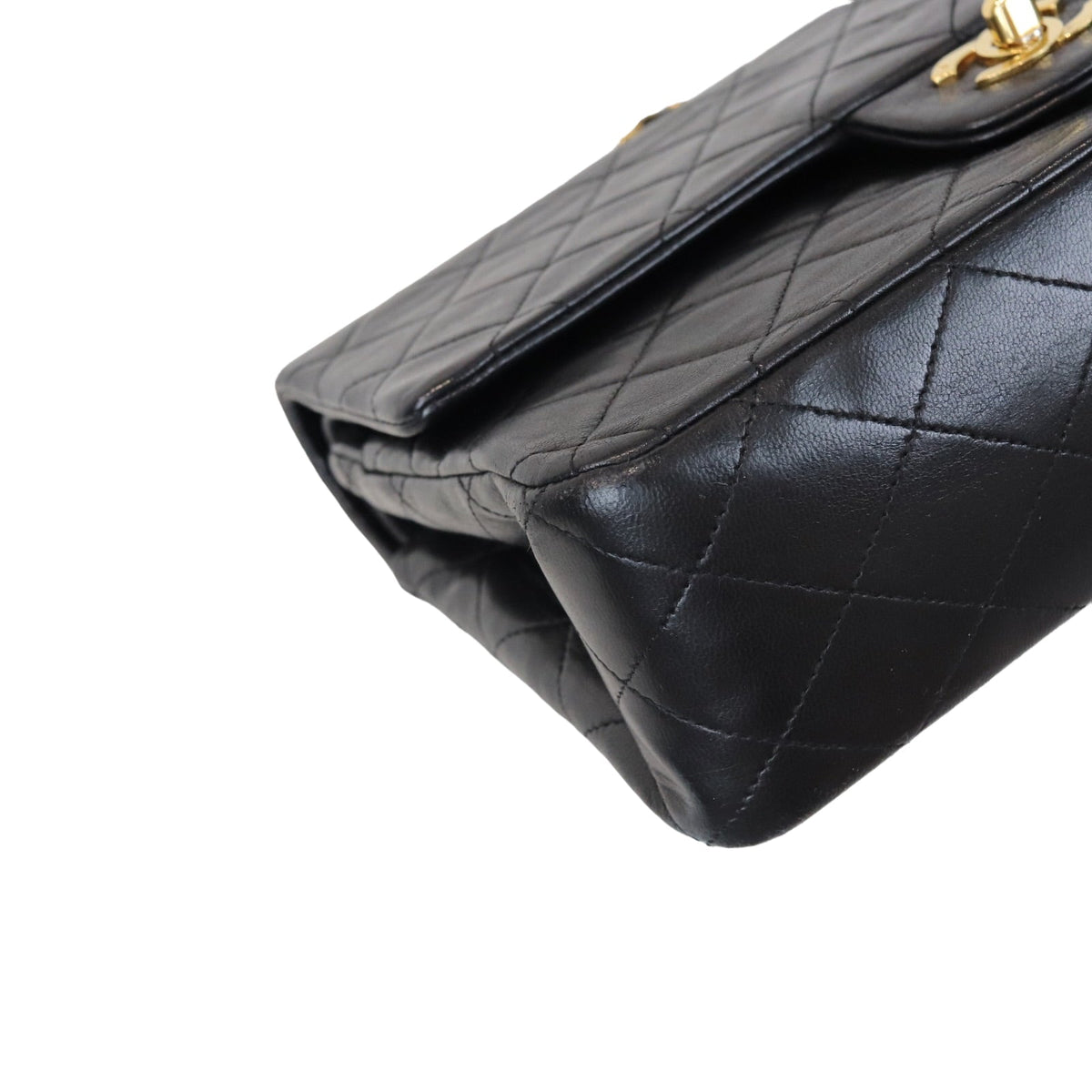 Classic Double Flap Medium Vintage Black GHW