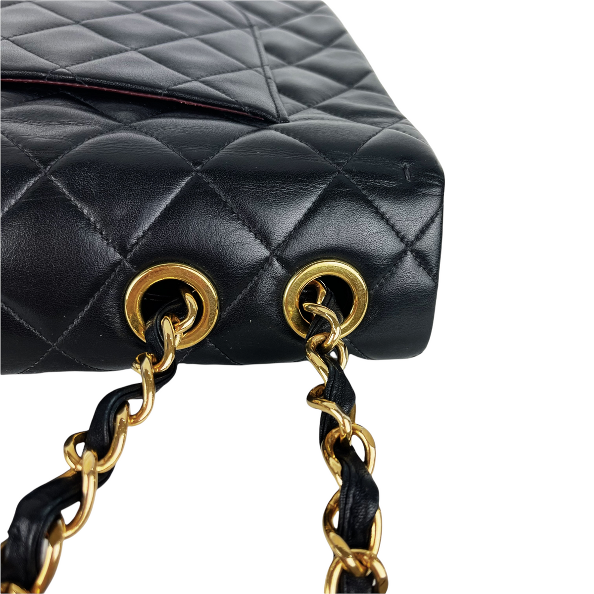 Jumbo XL Flap Lambskin Leather Black GHW