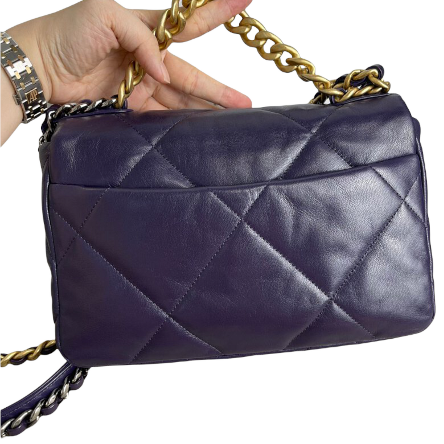 Chanel 19 Lambskin Indigo GHW