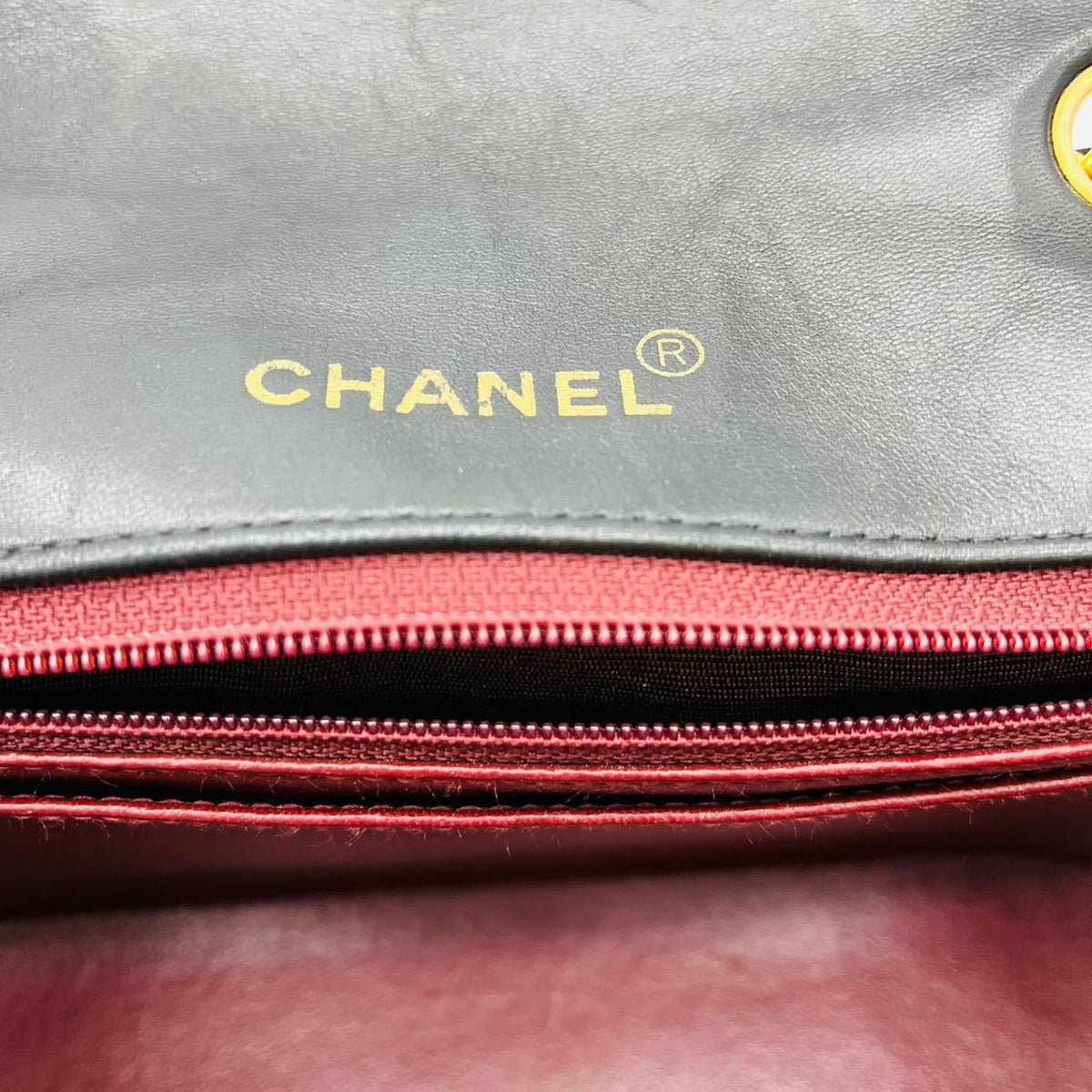 Small Classic Diana flap Black Lambskin GHW