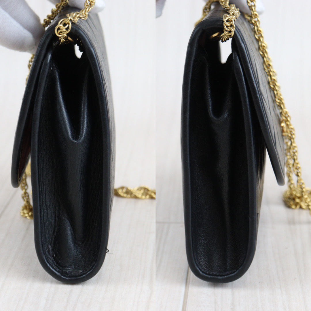 Rank A ｜ CHANEL Mini Coco Mark Matrasse Lambskin Chain Shoulder Bag ｜23022707