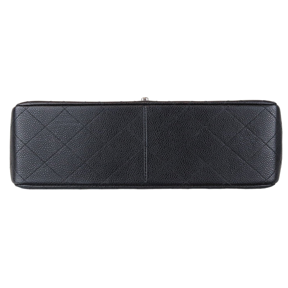 Classic Double Flap Jumbo Black Caviar SHW