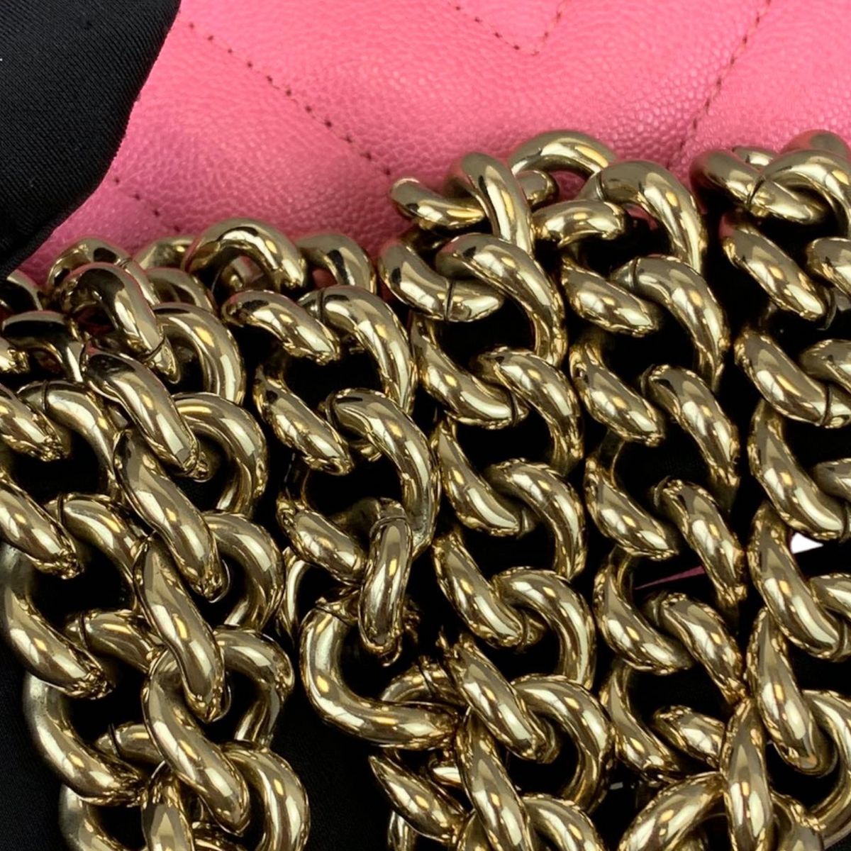 Small Le Boy Caviar Pink GHW